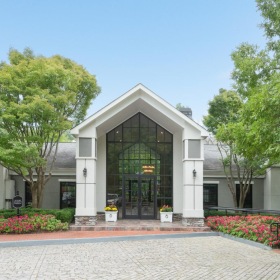 Settle into comfort at The Hartley The Hartley leasing office exterior